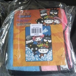 Hot Topic Hello Kitty Naruto Plush Throw - Pink and Blue